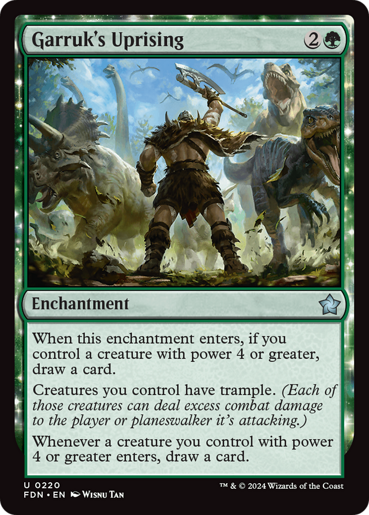 Garruk's Uprising [Foundations] | Jomio and Rueliete's Cards and Comics