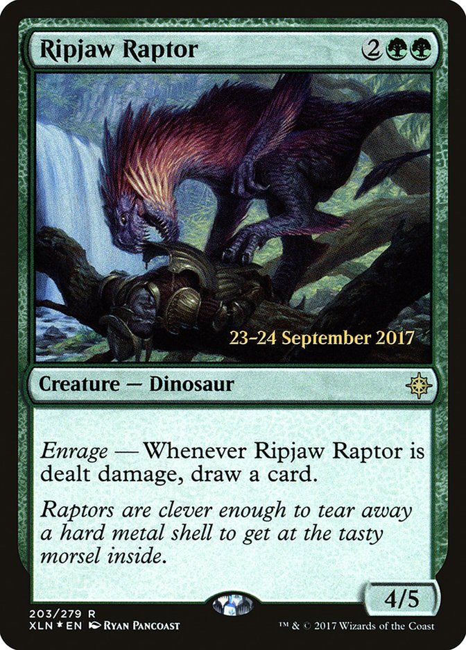 Ripjaw Raptor [Ixalan Prerelease Promos] | Jomio and Rueliete's Cards and Comics