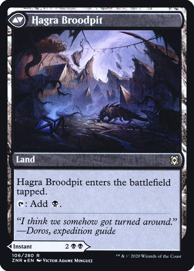 Hagra Mauling // Hagra Broodpit [Zendikar Rising Prerelease Promos] | Jomio and Rueliete's Cards and Comics