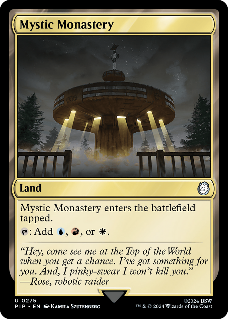 Mystic Monastery [Fallout] | Jomio and Rueliete's Cards and Comics