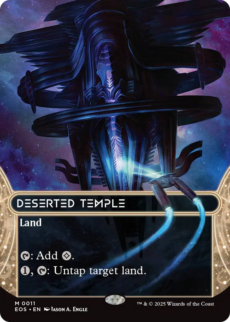 Deserted Temple (0011) (Borderless) [Edge of Eternities: Stellar Sights] | Jomio and Rueliete's Cards and Comics