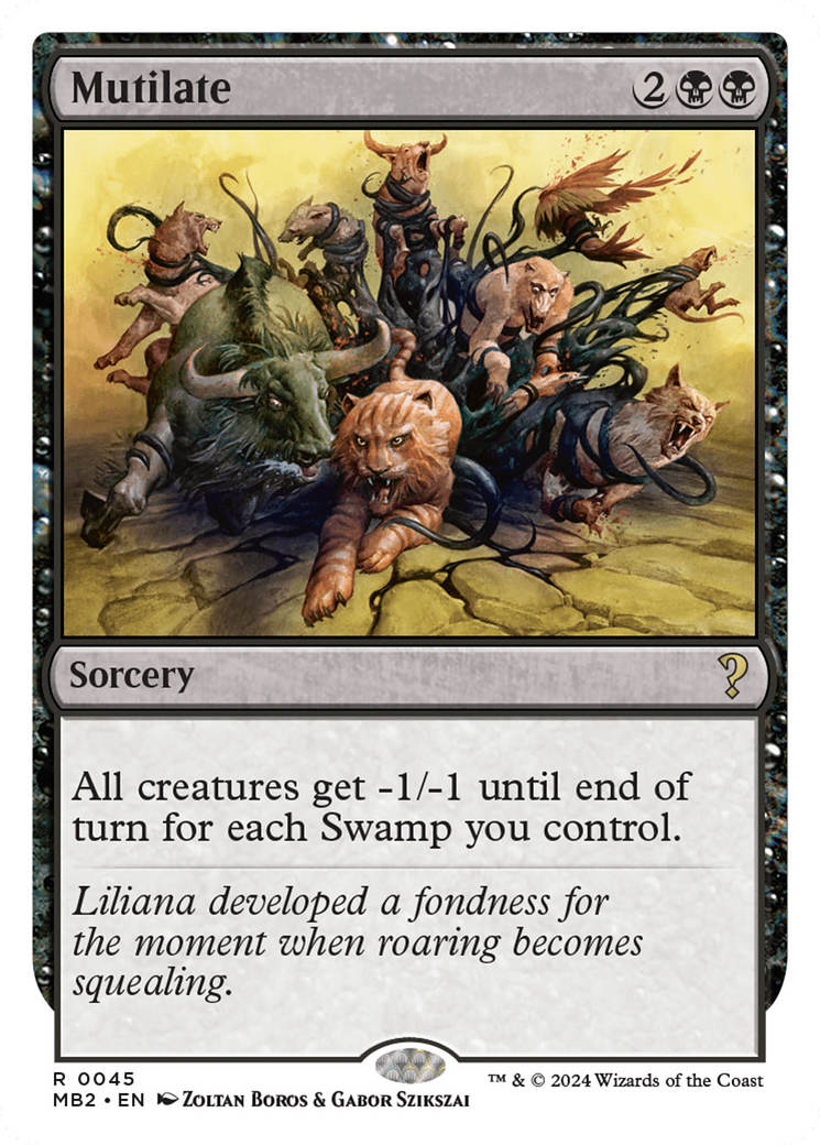 Mutilate (White Border) [Mystery Booster 2] | Jomio and Rueliete's Cards and Comics