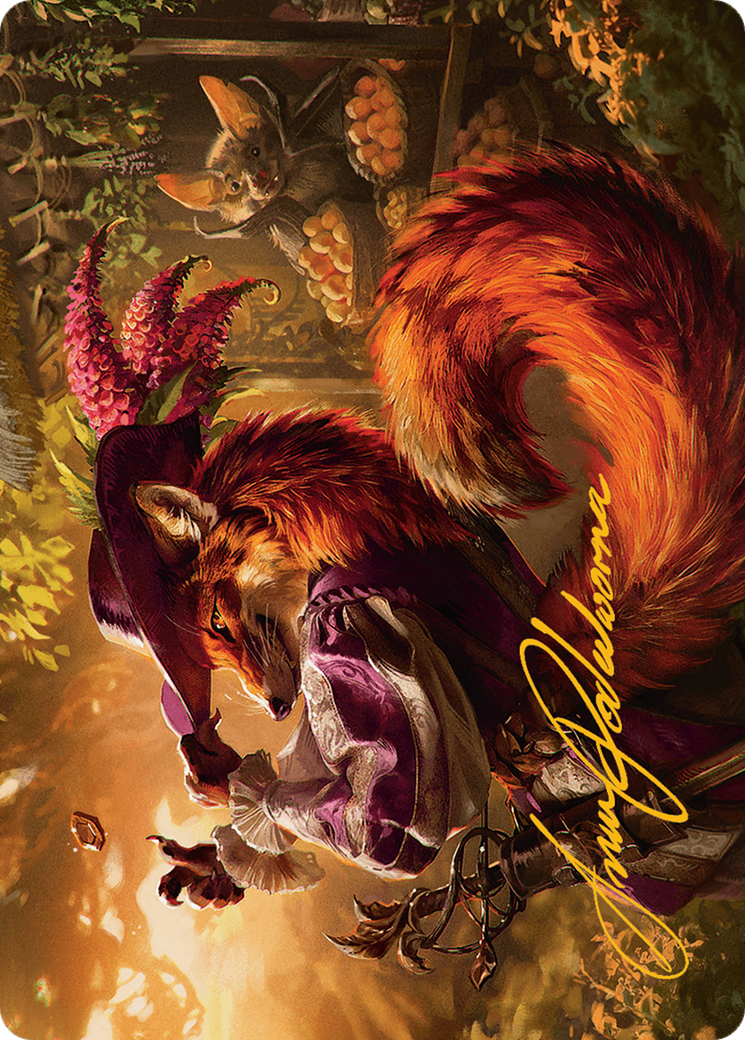 Mr. Foxglove Art Card (Gold-Stamped Signature) [Bloomburrow Art Series] | Jomio and Rueliete's Cards and Comics