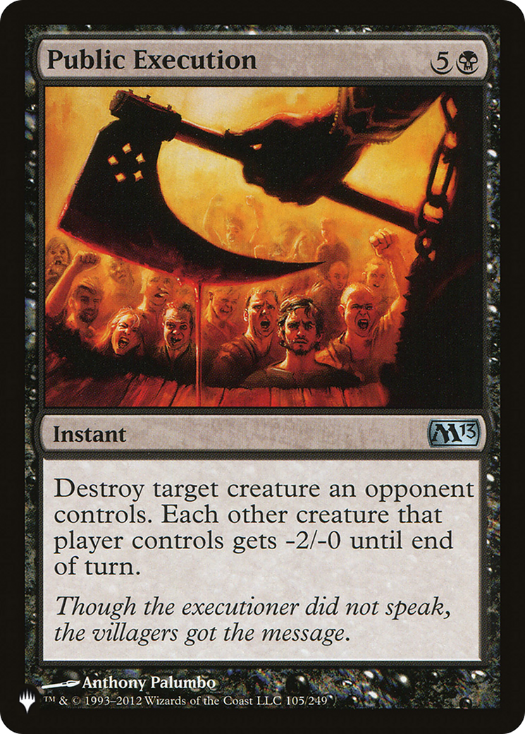 Public Execution [The List] | Jomio and Rueliete's Cards and Comics