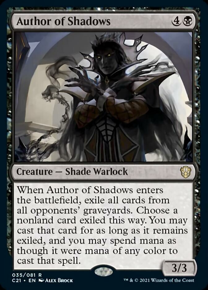 Author of Shadows [Commander 2021] | Jomio and Rueliete's Cards and Comics