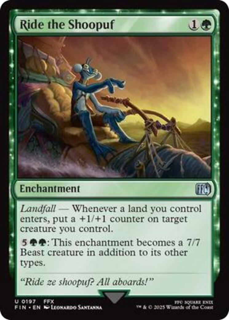 Ride the Shoopuf [FINAL FANTASY] | Jomio and Rueliete's Cards and Comics
