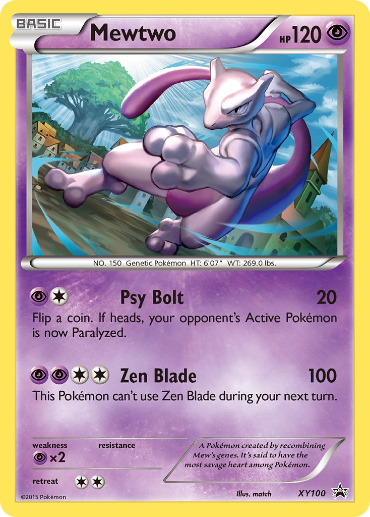 Mewtwo (XY100) [XY: Black Star Promos] | Jomio and Rueliete's Cards and Comics