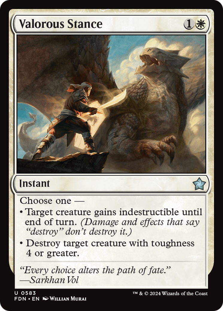Valorous Stance [Foundations] | Jomio and Rueliete's Cards and Comics
