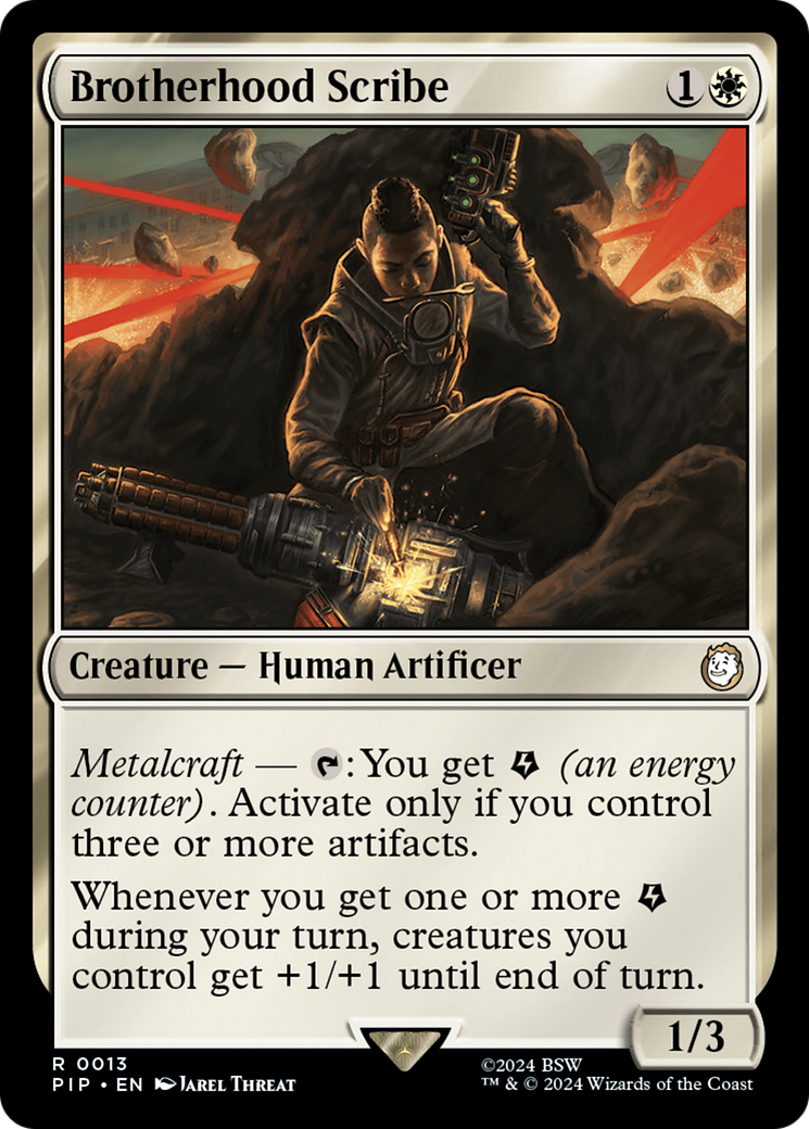 Brotherhood Scribe [Fallout] | Jomio and Rueliete's Cards and Comics
