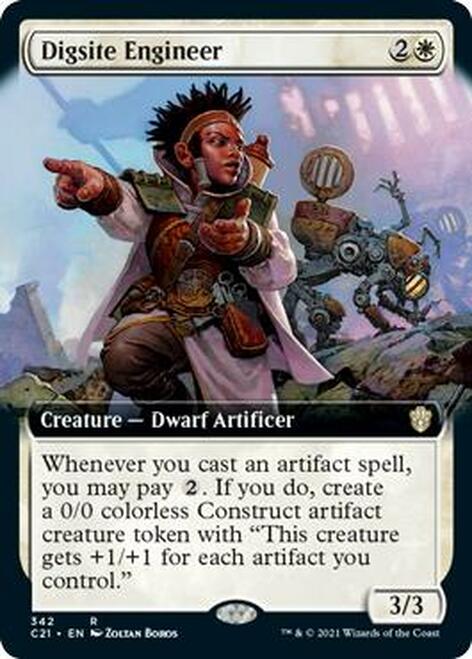 Digsite Engineer (Extended Art) [Commander 2021] | Jomio and Rueliete's Cards and Comics
