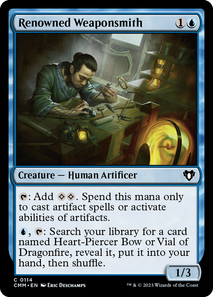Renowned Weaponsmith [Commander Masters] | Jomio and Rueliete's Cards and Comics