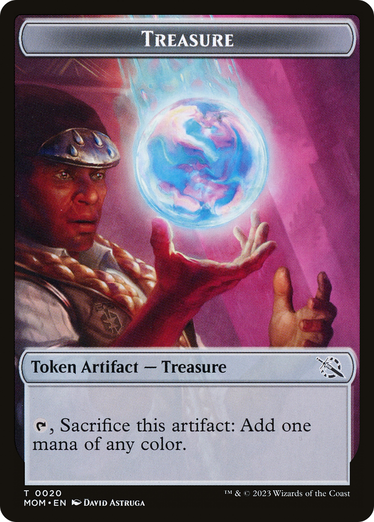 Treasure (20) // Dinosaur Double-Sided Token [March of the Machine Tokens] | Jomio and Rueliete's Cards and Comics