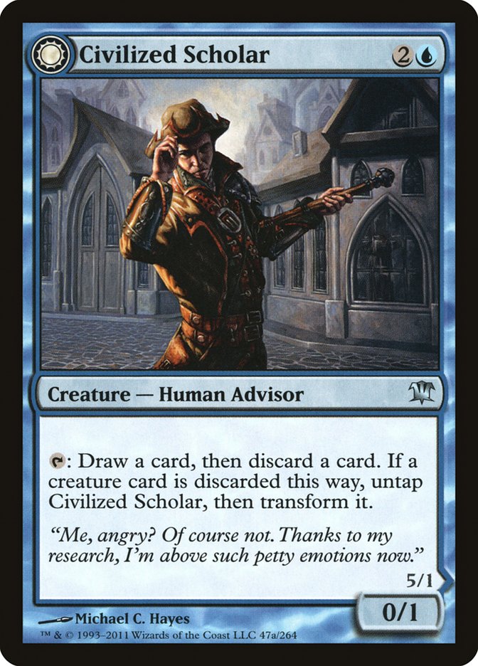 Civilized Scholar // Homicidal Brute [Innistrad] | Jomio and Rueliete's Cards and Comics