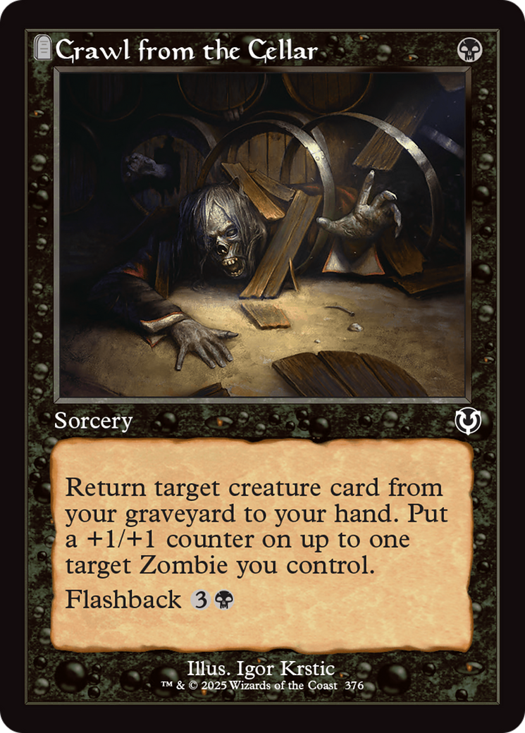 Crawl from the Cellar (Retro Frame) [Innistrad Remastered] | Jomio and Rueliete's Cards and Comics