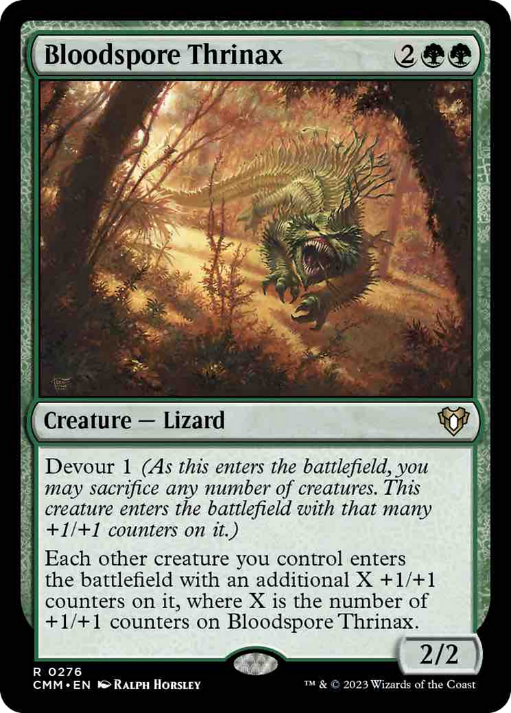 Bloodspore Thrinax [Commander Masters] | Jomio and Rueliete's Cards and Comics