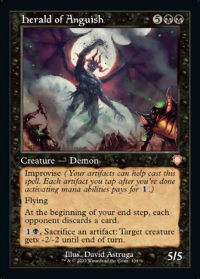 Herald of Anguish (Retro) [The Brothers' War Commander] | Jomio and Rueliete's Cards and Comics