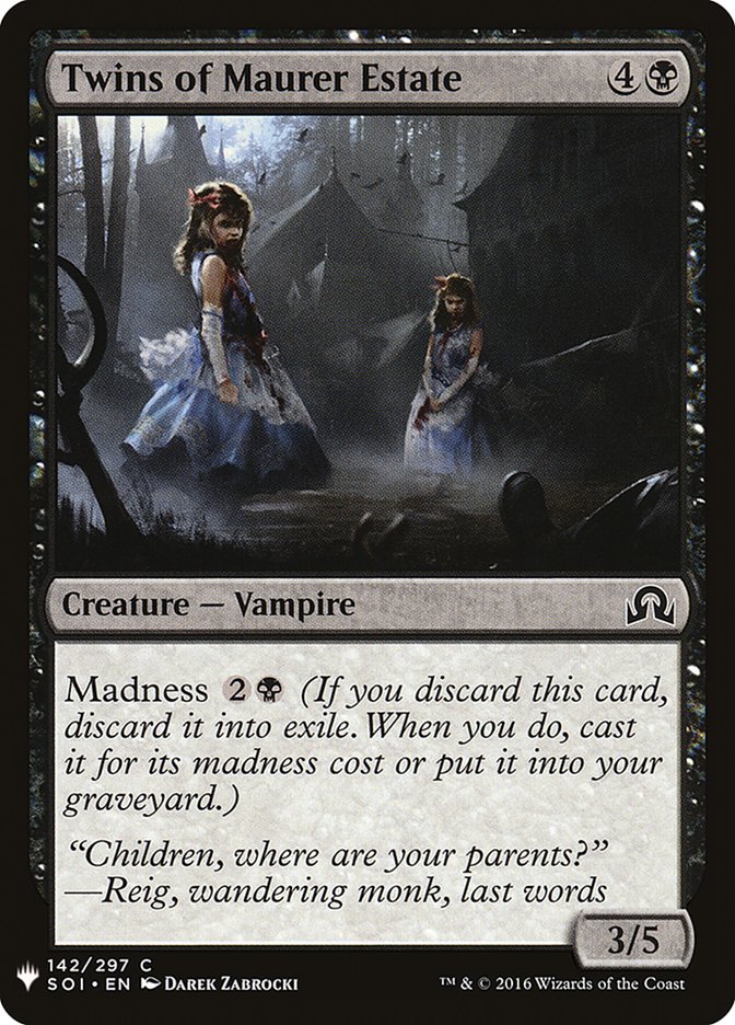 Twins of Maurer Estate [Mystery Booster] | Jomio and Rueliete's Cards and Comics