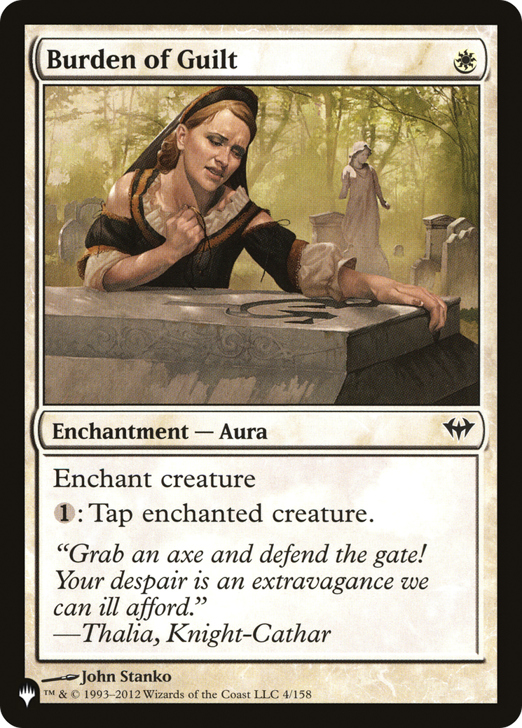 Burden of Guilt [The List] | Jomio and Rueliete's Cards and Comics