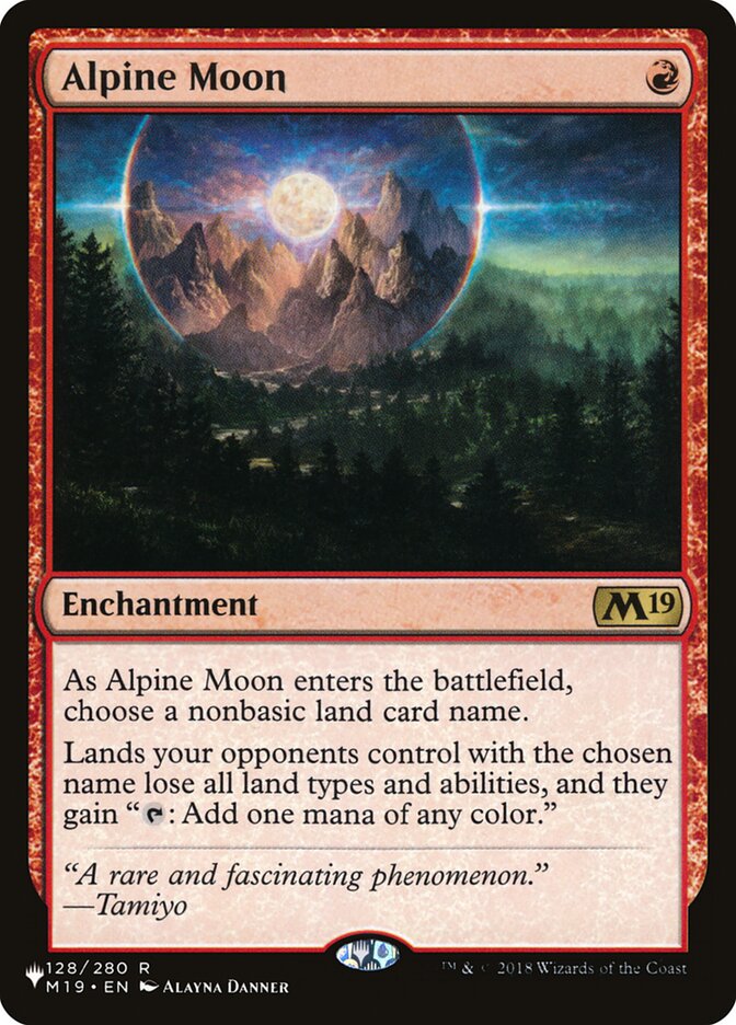 Alpine Moon [The List] | Jomio and Rueliete's Cards and Comics