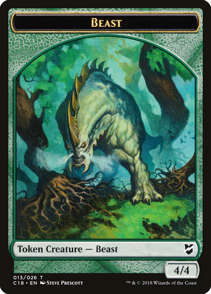 Beast Token (013/026) [Commander 2018 Tokens] | Jomio and Rueliete's Cards and Comics