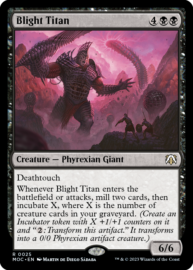 Blight Titan [March of the Machine Commander] | Jomio and Rueliete's Cards and Comics