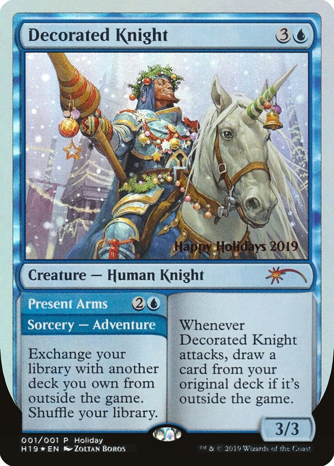 Decorated Knight // Present Arms [Happy Holidays] | Jomio and Rueliete's Cards and Comics