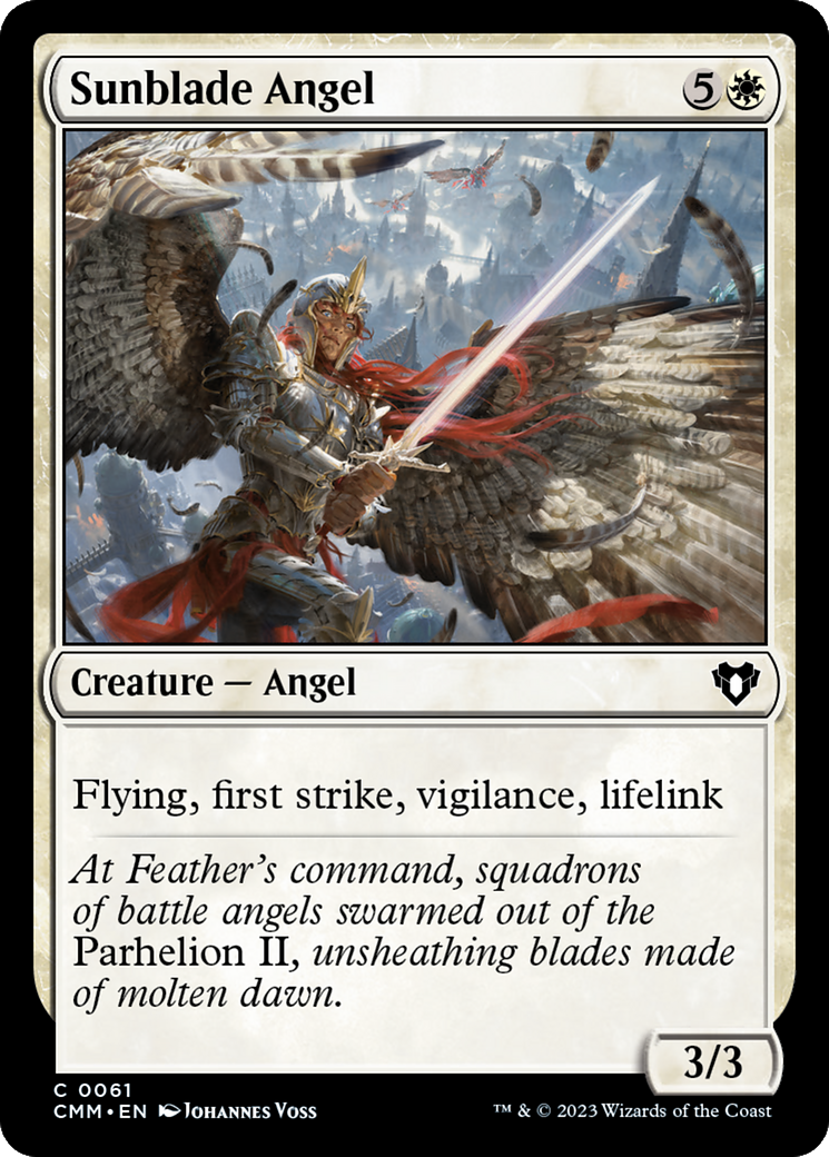Sunblade Angel [Commander Masters] | Jomio and Rueliete's Cards and Comics