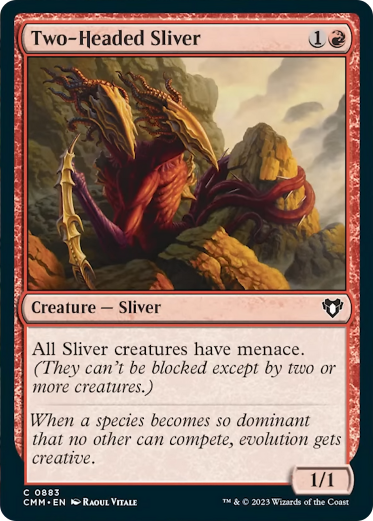 Two-Headed Sliver [Commander Masters] | Jomio and Rueliete's Cards and Comics