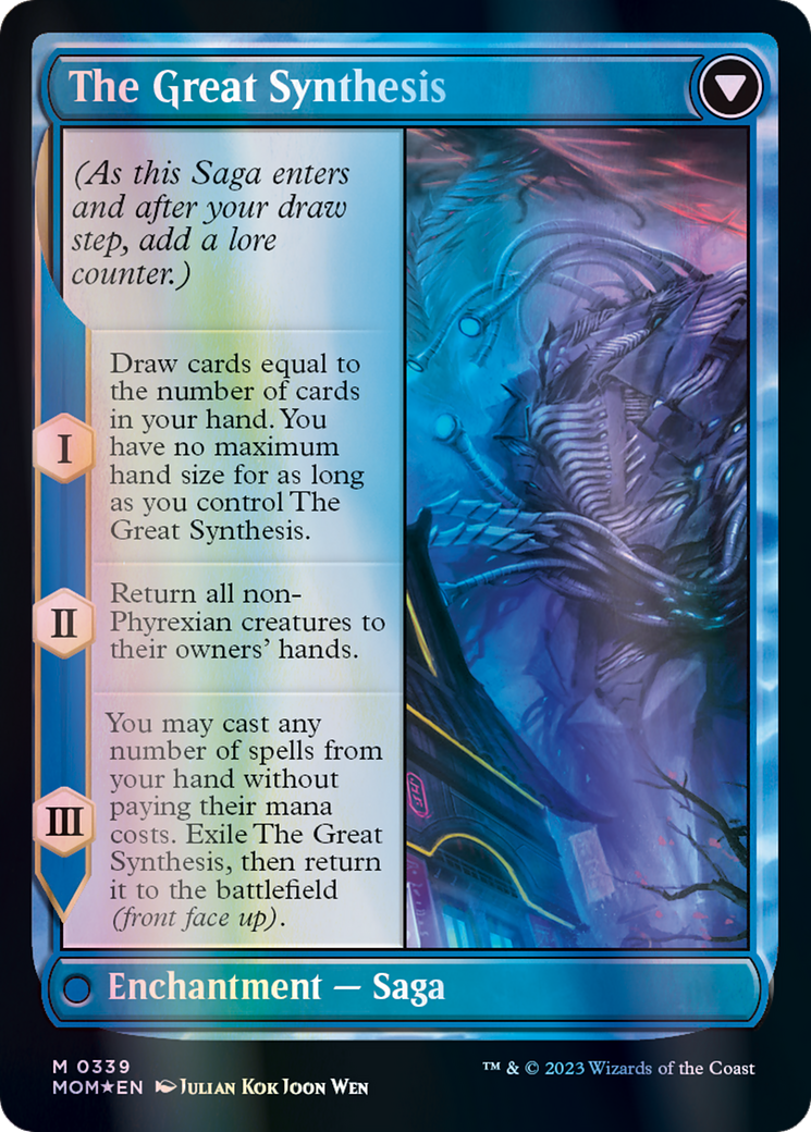 Jin-Gitaxias // The Great Synthesis (Serialized) [March of the Machine] | Jomio and Rueliete's Cards and Comics
