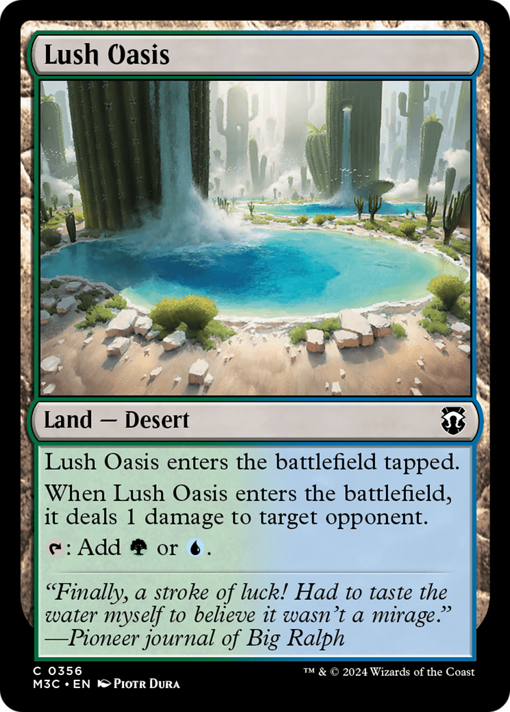 Lush Oasis (Ripple Foil) [Modern Horizons 3 Commander] | Jomio and Rueliete's Cards and Comics