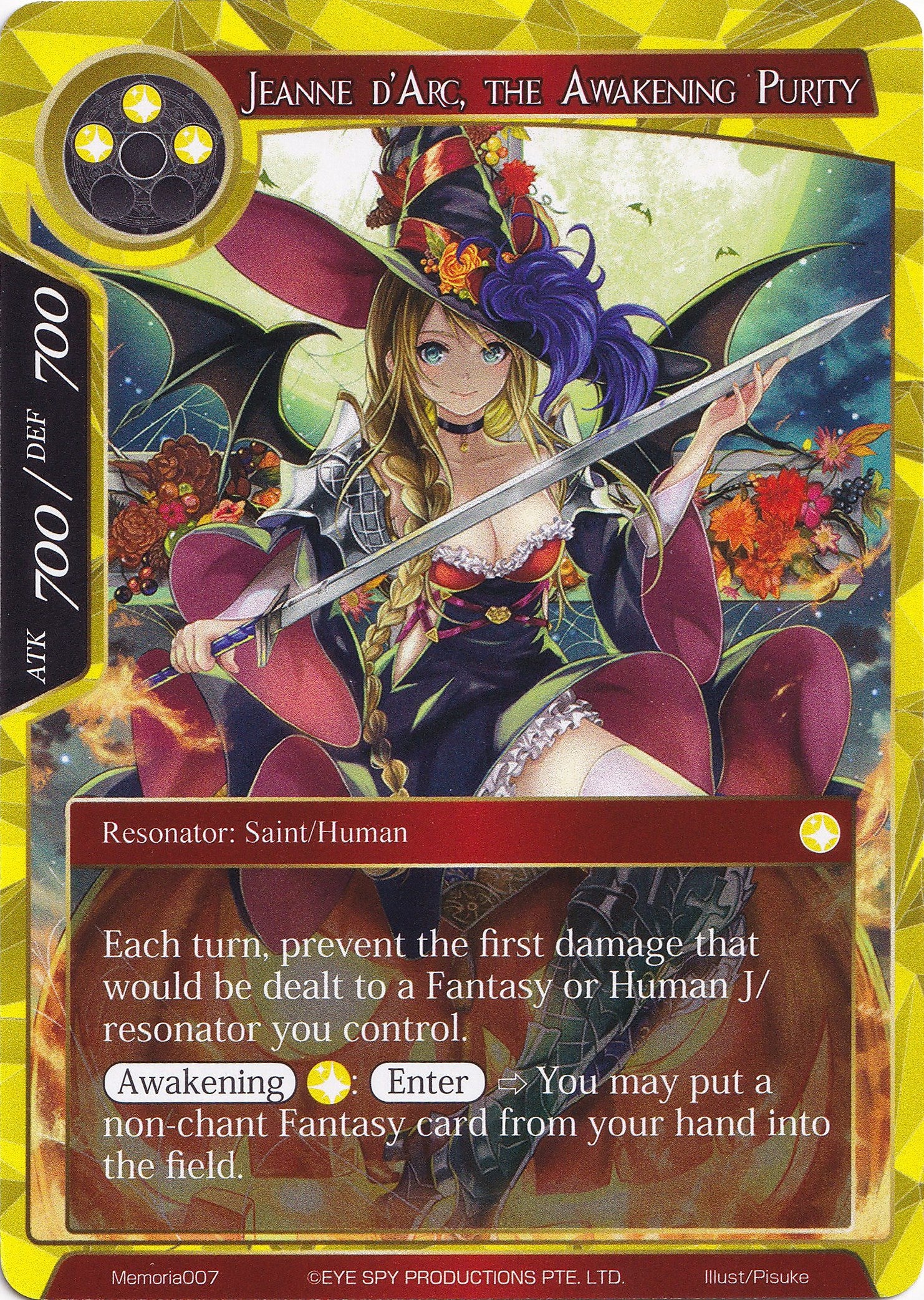 Jeanne d'Arc, the Awakening Purity (Memoria007) [Alice Origin Memoria Cards] | Jomio and Rueliete's Cards and Comics