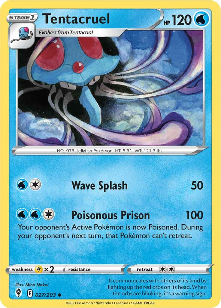 Tentacruel (027/203) [Sword & Shield: Evolving Skies] | Jomio and Rueliete's Cards and Comics