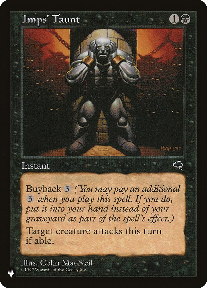 Imps' Taunt [The List] | Jomio and Rueliete's Cards and Comics