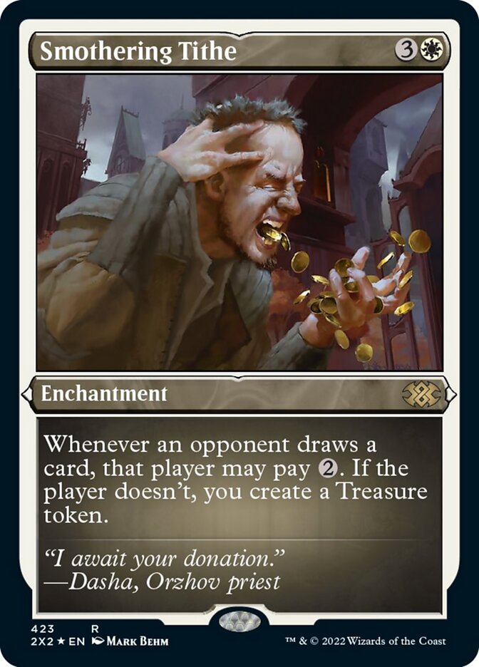 Smothering Tithe (Foil Etched) [Double Masters 2022] | Jomio and Rueliete's Cards and Comics