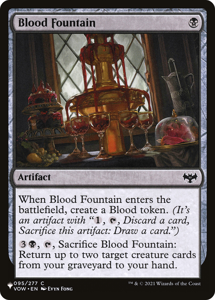 Blood Fountain [The List] | Jomio and Rueliete's Cards and Comics