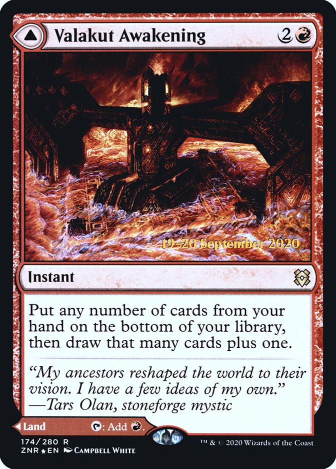 Valakut Awakening // Valakut Stoneforge [Zendikar Rising Prerelease Promos] | Jomio and Rueliete's Cards and Comics