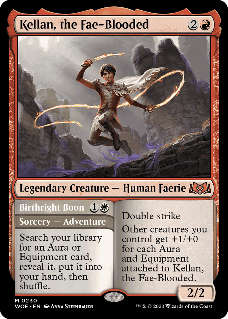 Kellan, the Fae-Blooded // Birthright Boon [Wilds of Eldraine] | Jomio and Rueliete's Cards and Comics