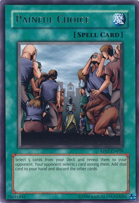 Painful Choice [RP01-EN059] Rare | Jomio and Rueliete's Cards and Comics