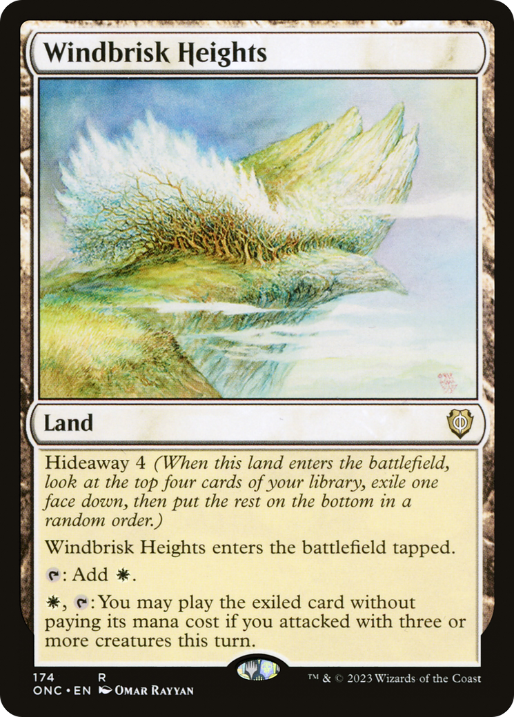 Windbrisk Heights [Phyrexia: All Will Be One Commander] | Jomio and Rueliete's Cards and Comics