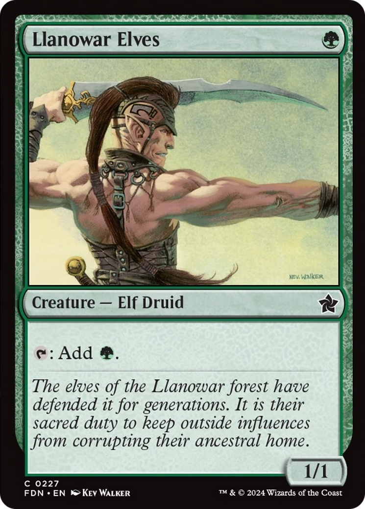 Llanowar Elves [Foundations] | Jomio and Rueliete's Cards and Comics