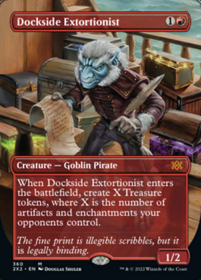 Dockside Extortionist (Borderless Alternate Art) [Double Masters 2022] | Jomio and Rueliete's Cards and Comics