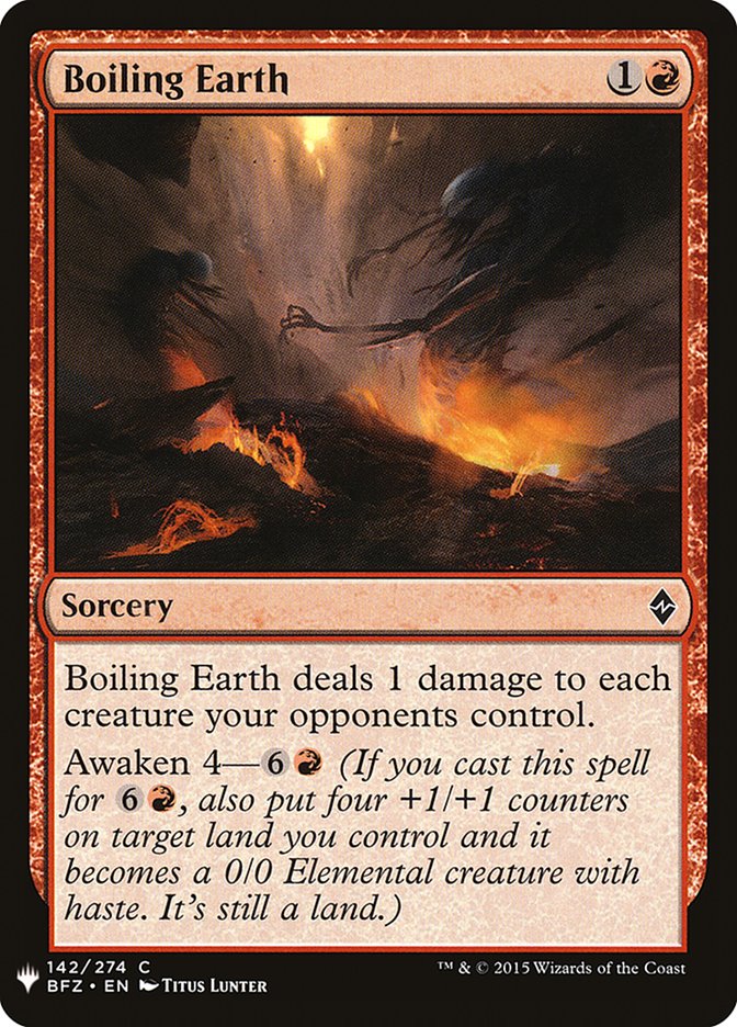 Boiling Earth [Mystery Booster] | Jomio and Rueliete's Cards and Comics