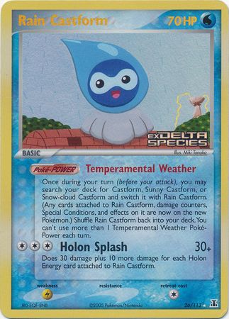 Rain Castform (26/113) (Stamped) [EX: Delta Species] | Jomio and Rueliete's Cards and Comics