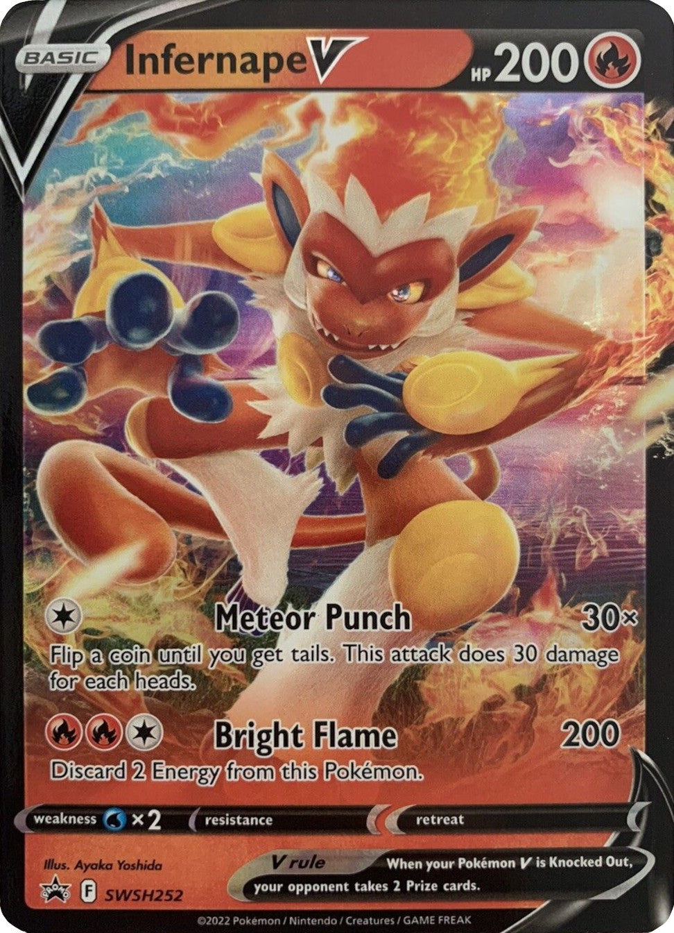 Infernape V (SWSH252) [Sword & Shield: Black Star Promos] | Jomio and Rueliete's Cards and Comics