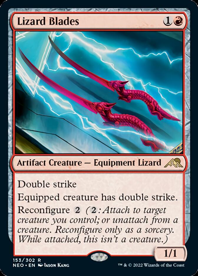 Lizard Blades [Kamigawa: Neon Dynasty] | Jomio and Rueliete's Cards and Comics
