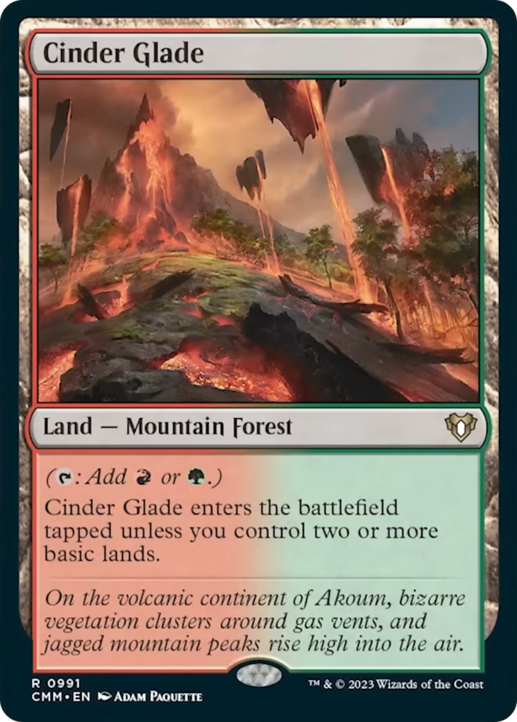 Cinder Glade [Commander Masters] | Jomio and Rueliete's Cards and Comics