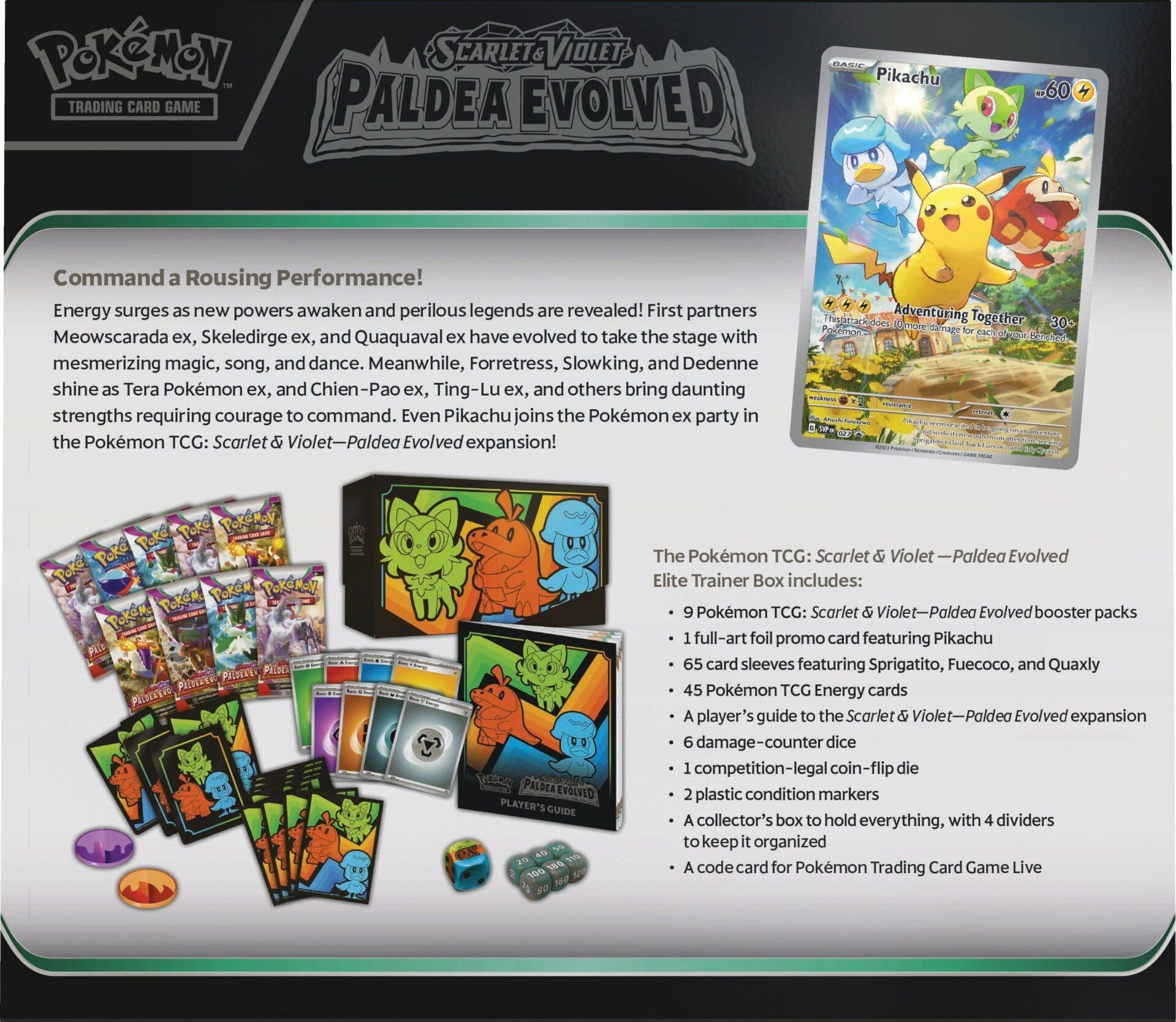 Scarlet & Violet: Paldea Evolved - Elite Trainer Box | Jomio and Rueliete's Cards and Comics