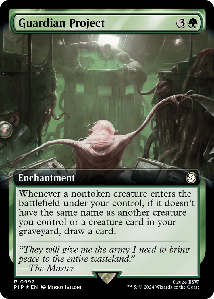 Guardian Project (Extended Art) (Surge Foil) [Fallout] | Jomio and Rueliete's Cards and Comics