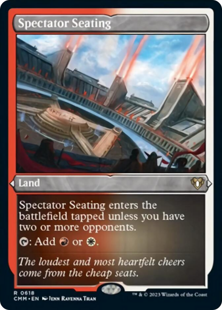 Spectator Seating (Foil Etched) [Commander Masters] | Jomio and Rueliete's Cards and Comics