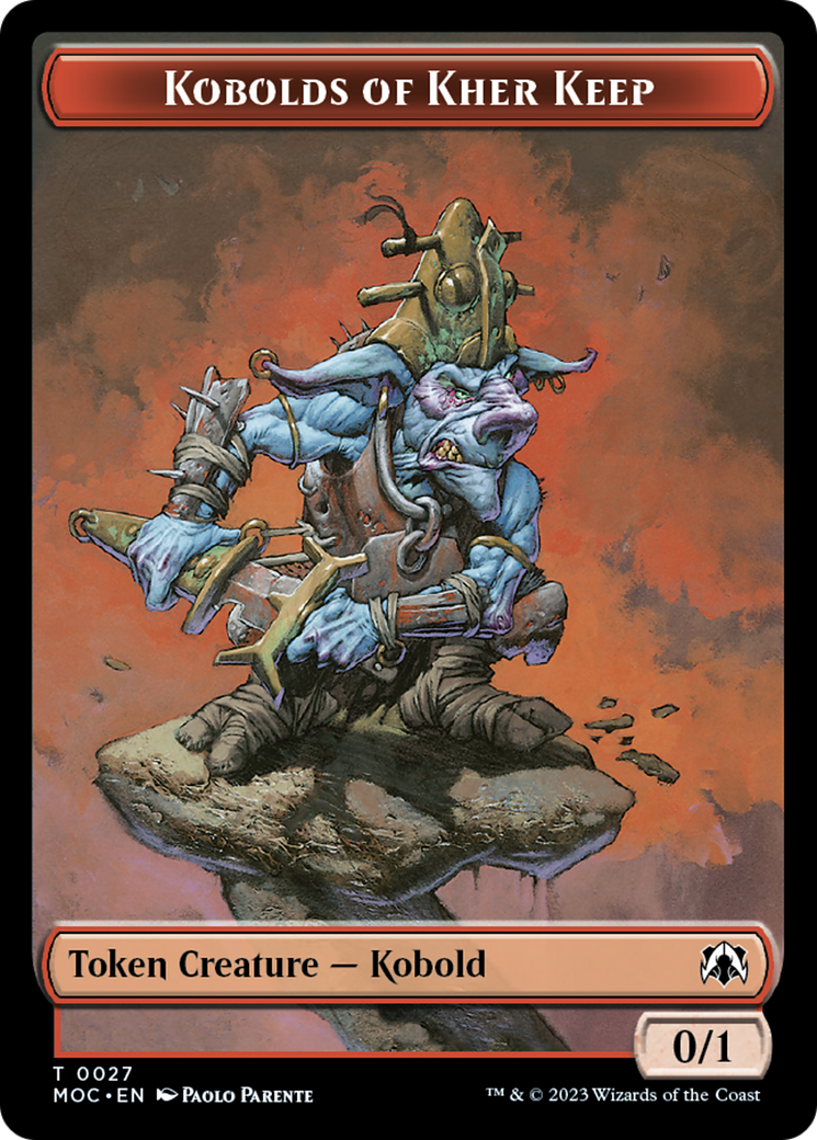 Bird // Kobolds of Kher Keep Double-Sided Token [March of the Machine Commander Tokens] | Jomio and Rueliete's Cards and Comics